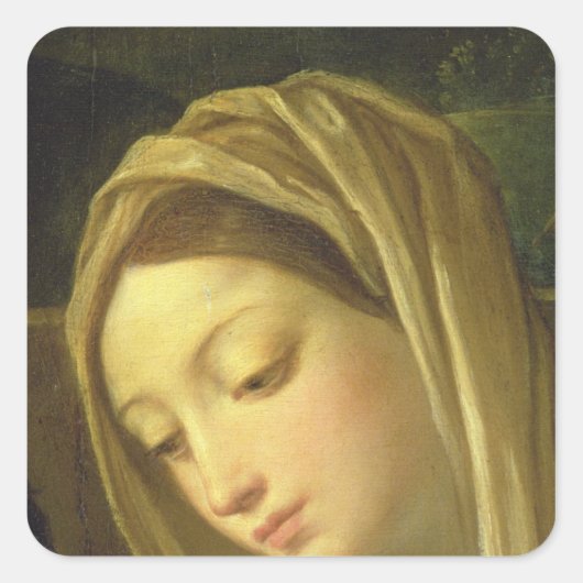 羊飼いの崇拝2 スクエアシール (正面)