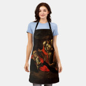 羊飼いの崇拝（カラヴァッジョ） エプロン (着用した状態)