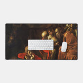 羊飼いの崇拝（カラヴァッジョ） デスクマット (キーボード&マウス)