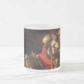 羊飼いの崇拝（カラヴァッジョ） フロストグラスマグカップ (中央)
