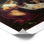 羊飼いの崇拝(キャンバス上の油) ポスター (角)