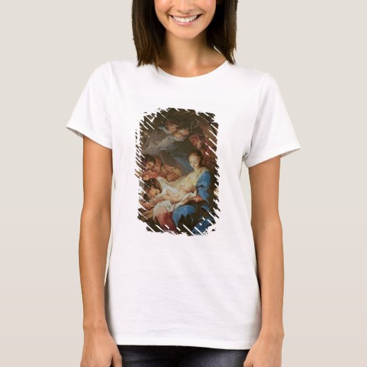 羊飼いの崇拝(キャンバス上の油) 2 Tシャツ (正面)