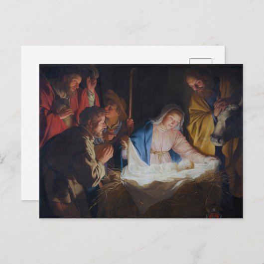 羊飼いの崇拝 – ホントスト – クリスマス (正面/裏面)