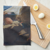 羊飼いの崇拝 – ホントスト – クリスマス キッチンタオル (四つ折り)