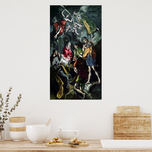 羊飼いの崇拝 ポスター (キッチン)