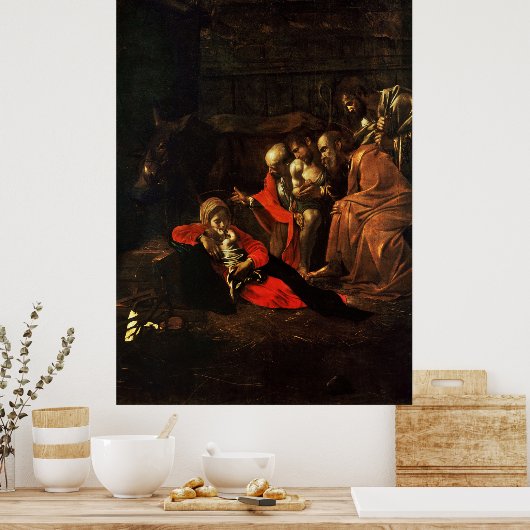 羊飼いの崇拝 ポスター (キッチン)