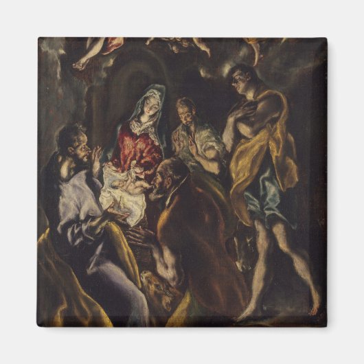 羊飼いの崇拝 マグネット (正面)