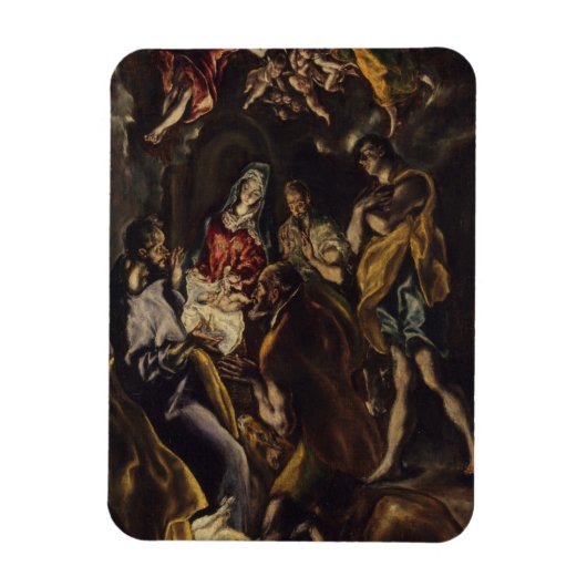 羊飼いの崇拝 マグネット (縦)