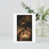 羊飼いの崇拝, 1617 (キャンバス上の油) ポストカード (スタンド正面)