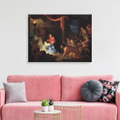 羊飼いの崇拝， 1689 キャンバスプリント (インサイチュ (リビング))