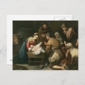 羊飼いの崇拝， c.1650 ポストカード (正面/裏面)