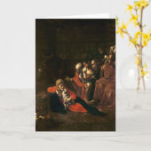 羊飼いの崇敬 カード (黄色い花)