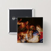 羊飼いの崇敬 缶バッジ (正面&裏面)