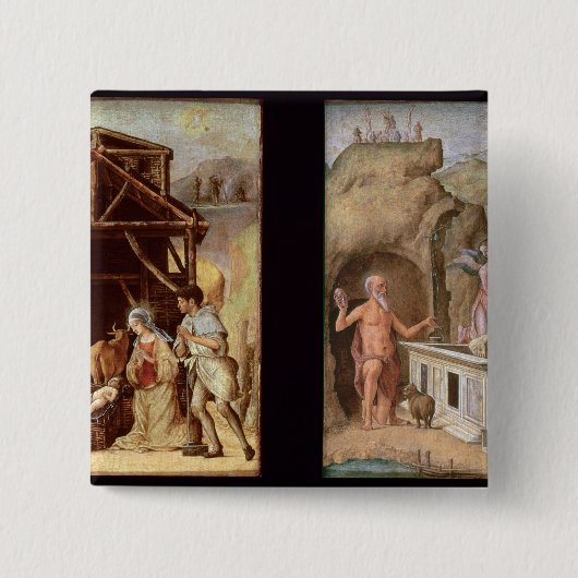 羊飼いの崇敬 缶バッジ (正面)