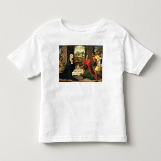 羊飼いの崇敬、1550-60年 トドラーTシャツ (正面)