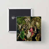 羊飼いの崇敬、1603-05年 缶バッジ (正面&裏面)