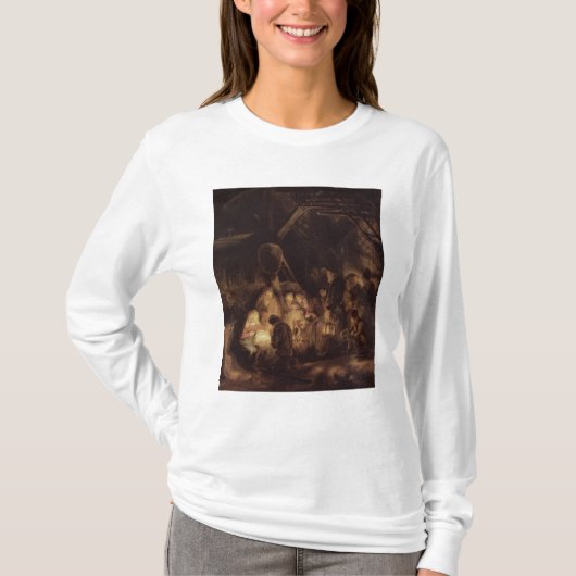 羊飼いの崇敬、1646年 Tシャツ (正面)