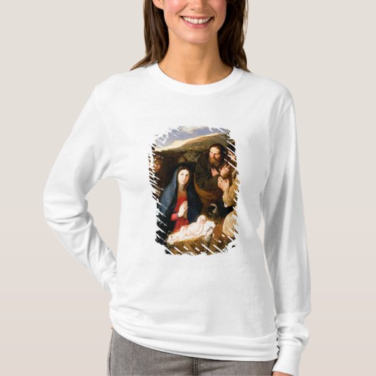 羊飼いの崇敬、1650年 Tシャツ (正面)