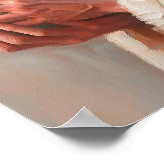 羊飼いの愛、クリスチャンの芸術、イエス救さま。 ポスター (角)