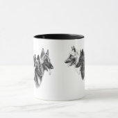 羊飼いの牧羊犬のTervurenベルギーのMalinoisのマグ マグカップ (中央)