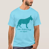 羊飼いの犬とテキスト Tシャツ (正面)