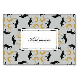 羊飼いの犬のシルエット テーブルナンバー