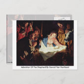 『羊飼いの礼拝』(ひつじかいのれいはい、英:Adoration Of The Shepherd)』 ポストカード (正面/裏面)
