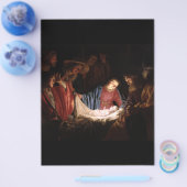 『羊飼いの礼拝』（ひつじかいのれいはい、Gerard van Honthorst作） チラシ (シングル)