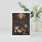 羊飼いの礼拝 (キャンバス上に油彩) ポストカード (スタンド正面)