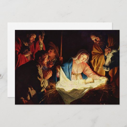 羊飼いの礼拝 - Honthorst (正面/裏面)