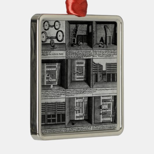 羊飼いの脱出の型枠のNewgateの刑務所 メタルオーナメント (右)