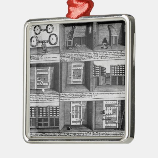 羊飼いの脱出の型枠のNewgateの刑務所 メタルオーナメント (左)