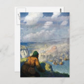 羊飼いアルマダスの戦いを見守る ポストカード (正面/裏面)