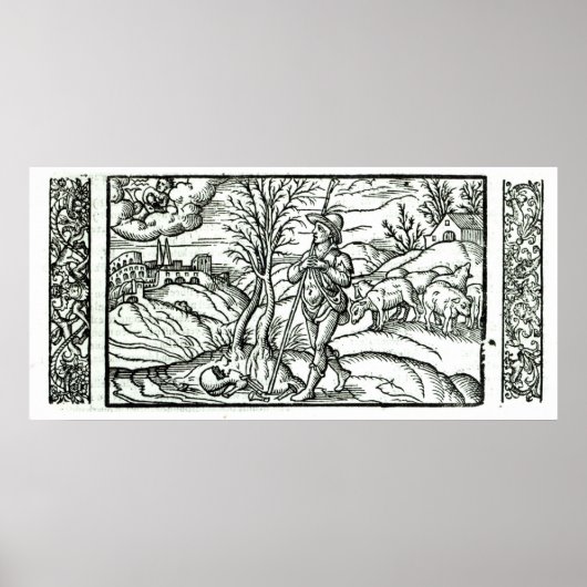 羊飼いカレンダーの1月 ポスター (正面)