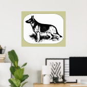 羊飼いプロフィール ポスター (ホームオフィス)