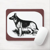 羊飼いプロフィール マウスパッド (マウス)