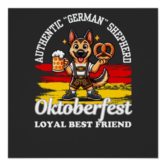 羊飼い向けの贈り物 | ジャーマンシェパード ポスター (正面)