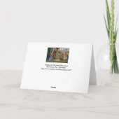 羊飼い崇拝乳児イエス シーズンカード (裏面)