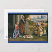 羊飼い崇拝乳児イエス ポストカード (正面/裏面)