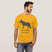 羊飼い犬と文字Tシャツ Tシャツ (正面フル)