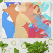 羊飼い犬 キッチンタオル (折り畳み)