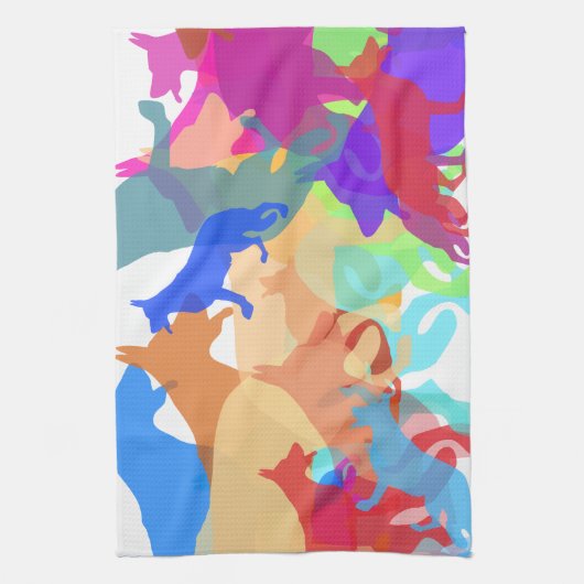 羊飼い犬 キッチンタオル (縦)