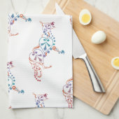 羊飼い犬 キッチンタオル (四つ折り)