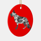 羊飼い犬 セラミックオーナメント (右)