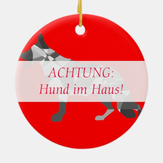 羊飼い犬 セラミックオーナメント (裏面)