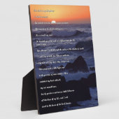 羊飼い祈りの言葉プラーク フォトプラーク (側面)