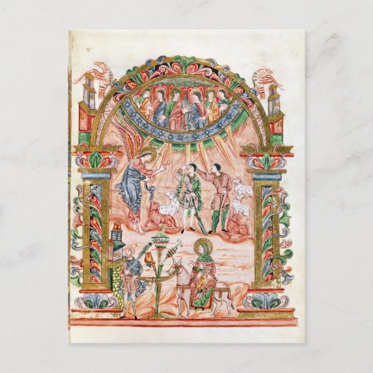 羊飼い達への受胎告知 ポストカード (正面)