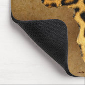 羊飼い野生動物のアフリカのヒョウの斑点マップ マウスパッド (コーナー)