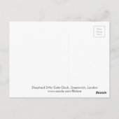 羊飼い24時間ゲート時計、グリニッジ葉書 ポストカード (裏面)