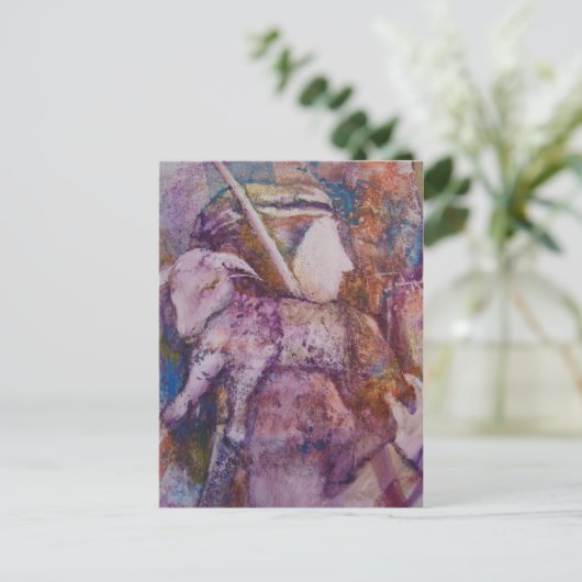 「羊飼い」のはがき ポストカード (スタンド正面)